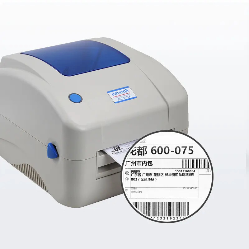 XP460B Express Waybill 100MM Thermal Barcode Self Adhesive Label Printer